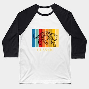 Leopard Retro Baseball T-Shirt